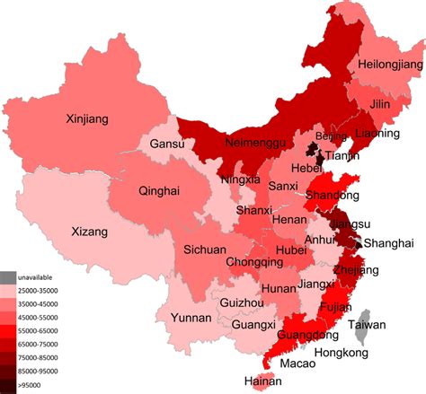 regional distribution  chinas gross domestic product gdp