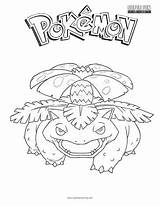 Coloring Pokemon Venusaur sketch template