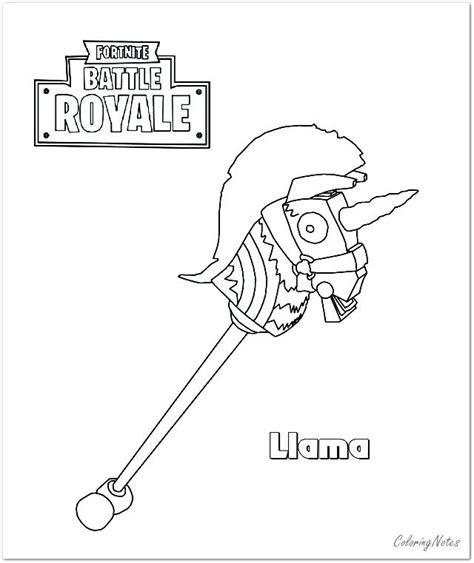 fortnite coloring pages llama  printable fortnite coloring pages