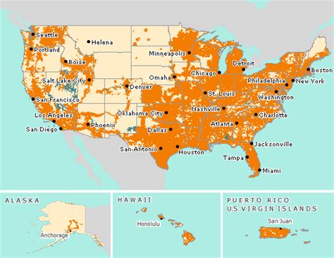 At T Prepaid Coverage Map World Map