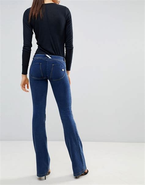 freddy wr up shaping effect push in flare jean asos