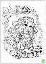 Moxie Coloring Girlz Dinokids Pages Popular Library Coloringdolls Close sketch template