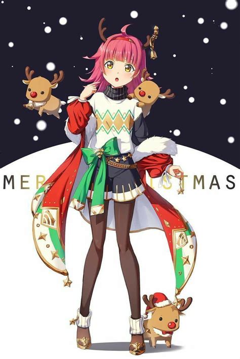 Pin By Wang On Anime Anime Christmas Anime Love Anime Images