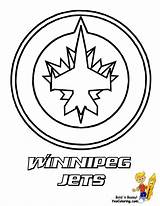 Coloring Pages Hockey Nhl Jets Ice Winnipeg Logos Color Logo Kids Printable Colouring Oilers Symbols Montreal Canadiens Bruins Edmonton Outline sketch template