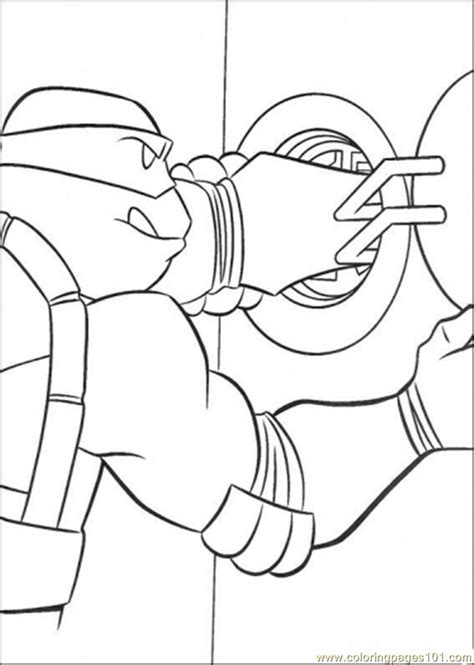 coloring pages donatello breaks  circuit cartoons ninja turtles