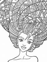 Coloring Pages Adult Crazy Adults Books Nerdymamma People Mandala sketch template