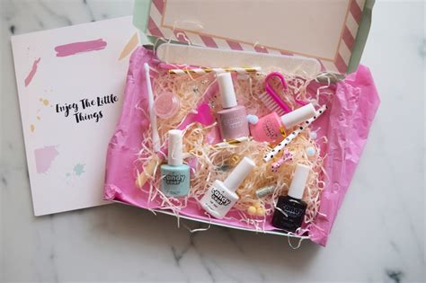 monthly gel polish nail box review candy coat