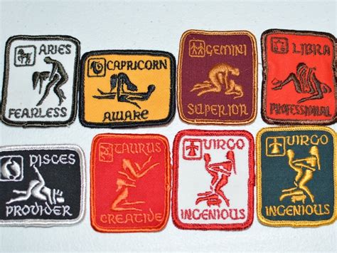 sexual position zodiac astrology vintage sew  embroidered etsy