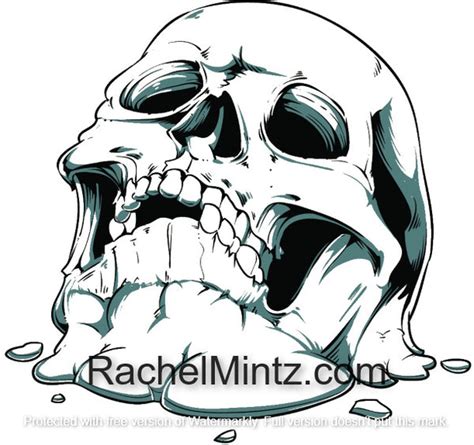 screaming skulls scary gothic tattoo skulls gore skull designs pd