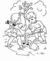 Coloring Arbor Tree Plant Pages Kids sketch template