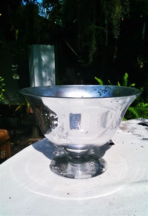 Mercury Glass Styled Compote For 4 Tables Surrounding Head