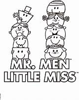 Mr Men Miss Little Coloring Pages Characters Sunshine Mister Books Colouring Sheets Activities Fantasy Disney Misses Printables Mrs Print Book sketch template