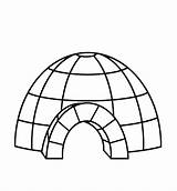 Igloo Coloring Eskimo House Drawing Pages Beautiful Color Getcolorings Printable Clipartmag Getdrawings sketch template