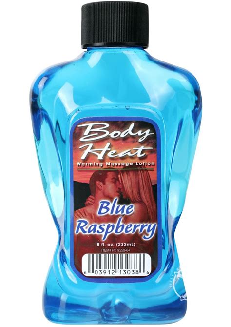 buy body heat edible warming massage lotion raspberry  ounce