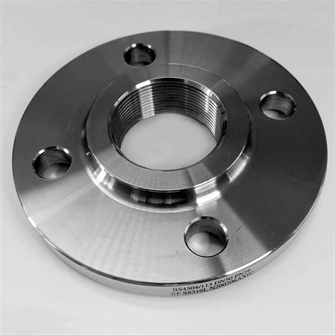 threaded bspt backing flange dn pn  stainless sourced components