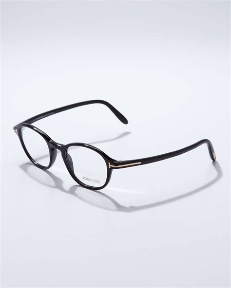 lyst tom ford round frame fashion glasses in black for men