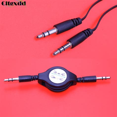 Cltgxdd Stereo 3 5mm Male To Male Jack Car Aux Audio Flexible Extension
