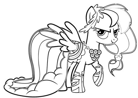 pony coloring pages rainbow dash  getdrawings