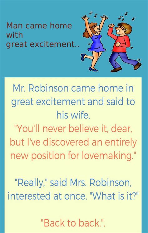 Funny Jokes Stories For Adults Man Avoids His Wife Funny Joke