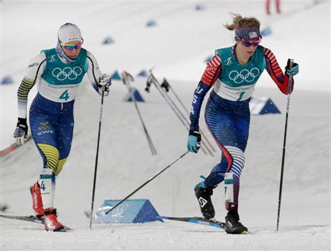 jessie diggins takes 6th in cross country skiing sprints twin cities