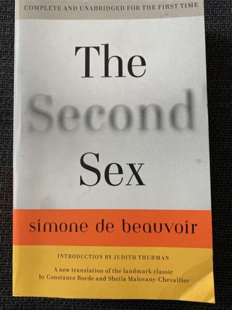 The Second Sex By Simone De Beauvoir 2011 Trade Paperback For Sale