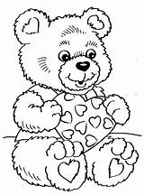 Valentines Bojanke Djecu Valentinovo Printanje Number Disegni Bears Colorare Ohlade Scaricare Slatkisvijet sketch template