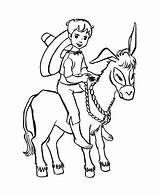Donkey Coloring Pages Boy Farm Clipart Riding Animal Little Boys Clip Color Printable Print Library Colour Animals Popular Sheet Honkingdonkey sketch template