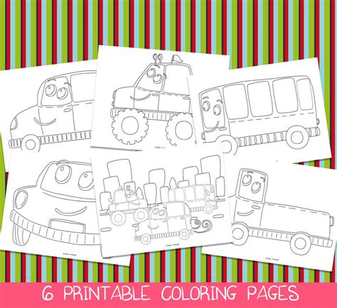 car coloring pages printable coloring pages car birthday etsy italia