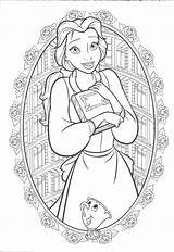 Belle Coloring Pages Disney Princess Printable Colouring Choose Board Books sketch template