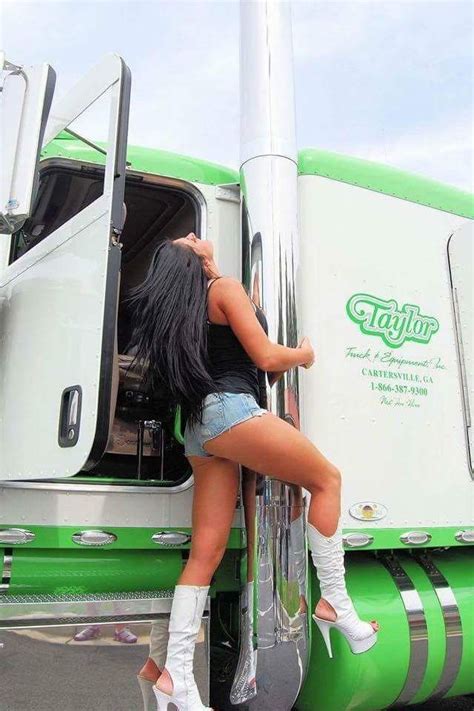 433 best girls and trucks images on pinterest rigs semi trucks and