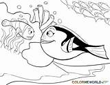 Nemo Coloring Finding Pages Dory Marlin Fish Outline Disney Printable Pdf Crush Squirt Print Color Getdrawings Drawing Getcolorings Darla Bruce sketch template