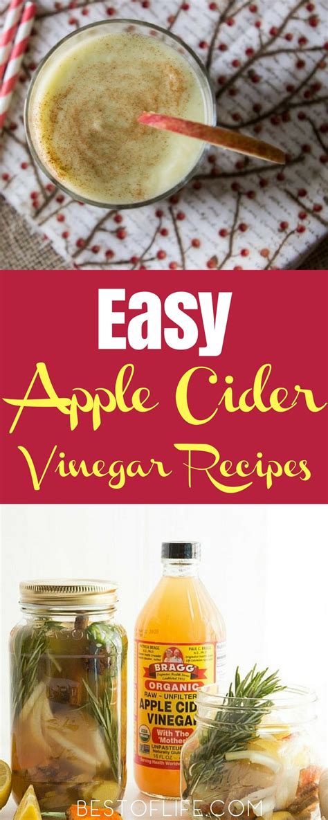 apple cider vinegar drink recipes  weight loss    life