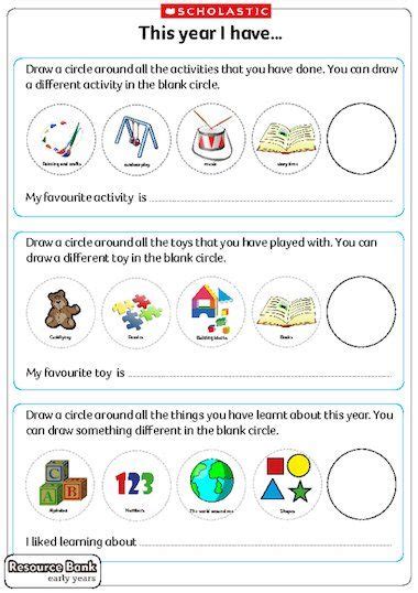 illustrated  reflection worksheets