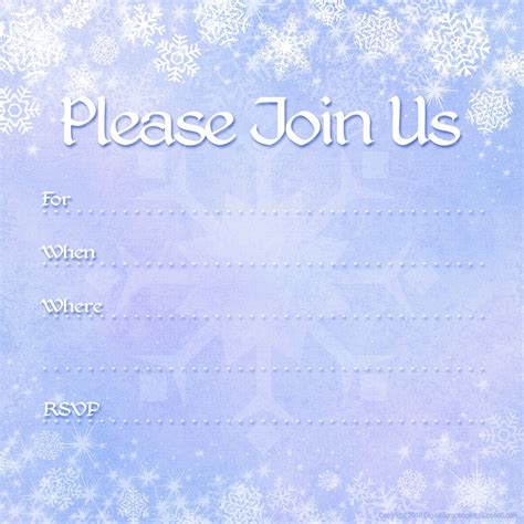 winter birthday invitation template business template ideas