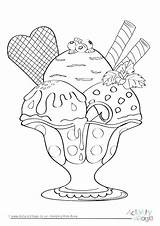Colouring Ice Cream Pages Sundae Coloring Fill Village Color Winter Summer Activity Scoop Printable Food Colour Getcolorings Girl Bucket Filler sketch template