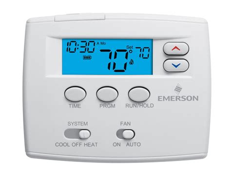 white rodgers    day programmable digital thermostat white walmartcom