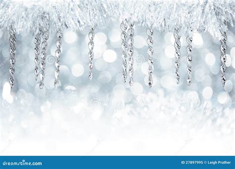 christmas icicle decorations royalty  stock photo image