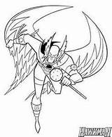 Hawkman sketch template