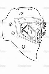 Mask Hockey Goalie Coloring Vector Jason Drawing Pages Template Stock Illustration Chisnikov Printable Outline Nhl Depositphotos Getcolorings Color Masks Getdrawings sketch template