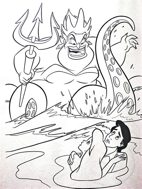 mermaid coloring pages awesome ursula  mermaid