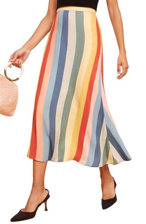 striped skirt   wear  pride month popsugar fashion photo