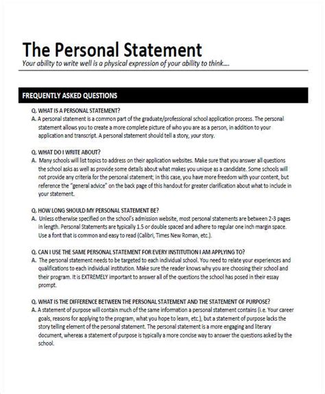 examples  good personal statements  college  outstanding
