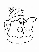 Coloring Teapot Pages Printable Tea Funny Template Da Little Popular Cup Salvato Activities sketch template