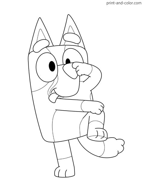 printable bluey  domaino colouring pages