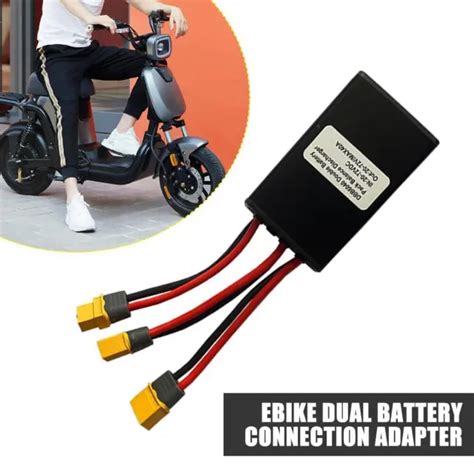 ebike dual battery connection adapter parallel module increase battery capacity  picclick