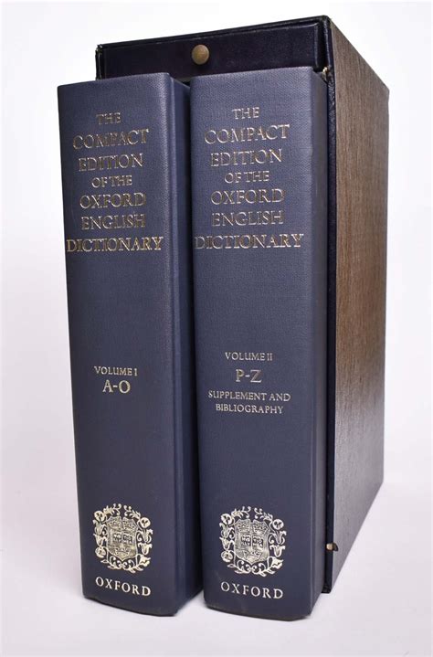 oxford english dictionary compact edition  edition