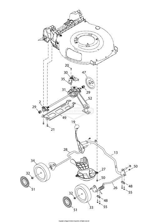snapper   sp  series   propelled walk  mower parts diagram