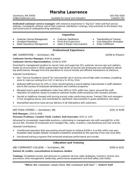 God Resume Examples For Customer Service The Facts Show
