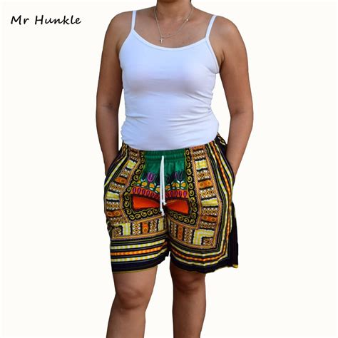 Mr Hunkle New Design African Traditional Print Dashiki Short Women