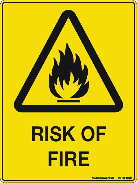 caution sign risk  fire